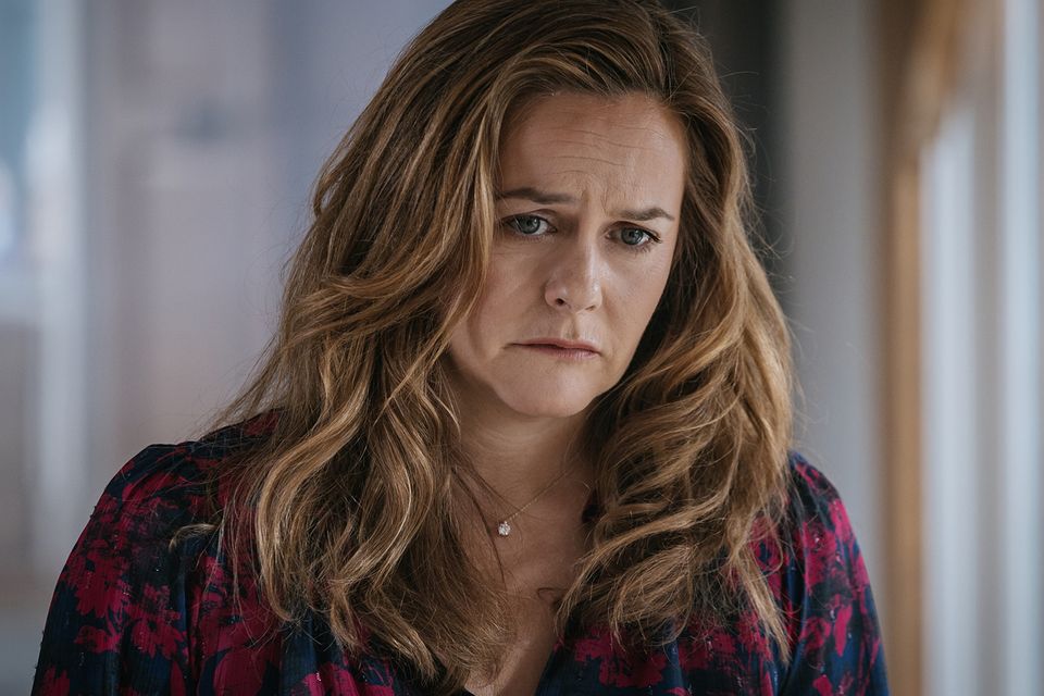 Alicia Silverstone looks desperately sad as Fiona Fox (maybe she read the script) in the often extremely daft mystery drama ‘Irish Blood’. Photo: Acorn TV